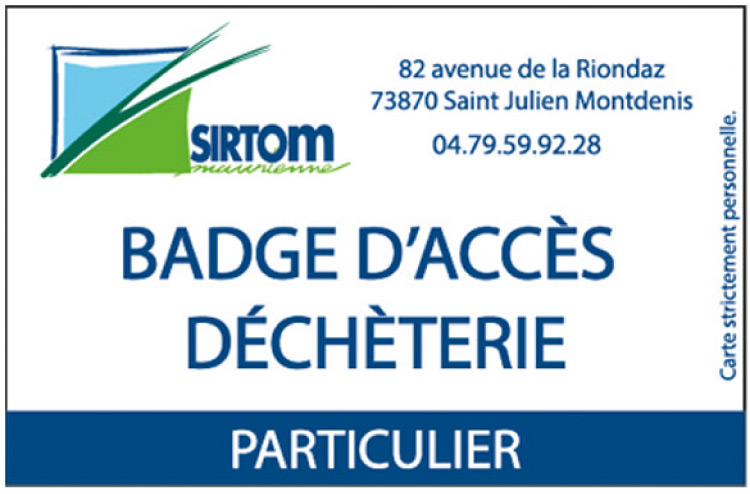 Badge particulier